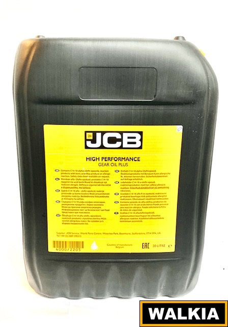 Aceite de Transmisión Altas Prestaciones JCB, "HP Gear Oil Plus" de 20 Litros EJE TRASERO
