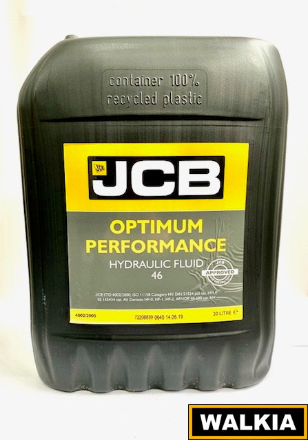Aceite Hidráulico Optimum Performance JCB Hydraulic Fluid 46 de 20 Litros
