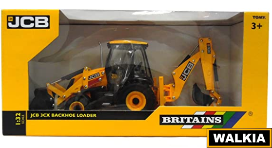 Maqueta de Retrocargadora o Mixta JCB 3CX (Marca Britans, Escala 1:32)